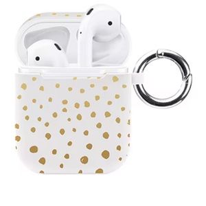AirPod Case With Hook Gold Speckled NWT MERKURY INOVATIONS